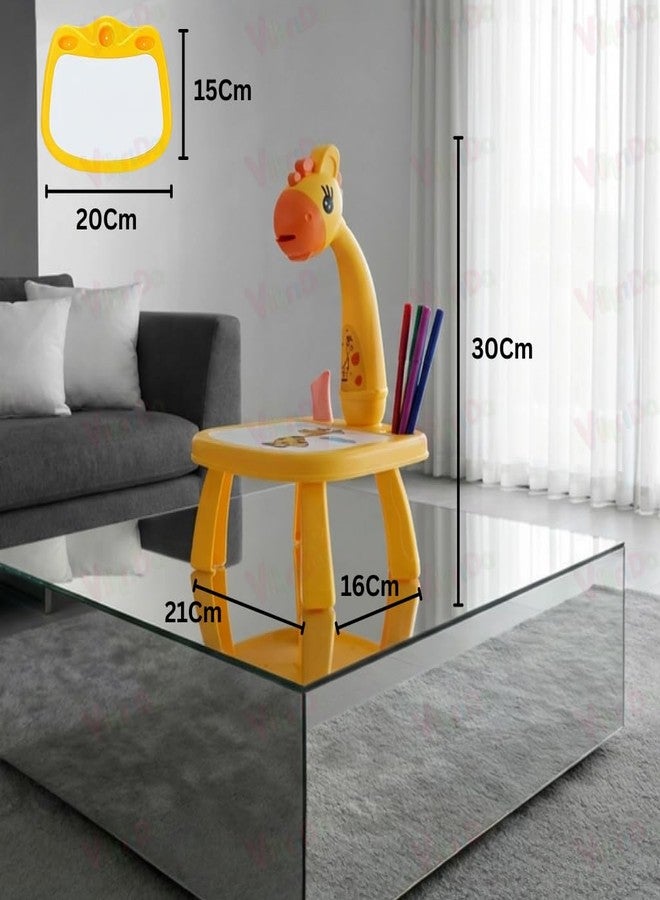 فيكريدا لوحة رسم بلاستيكية من فيكريدا للأطفال، جهاز عرض تعليمي مع موسيقى، جهاز عرض فني LED للأطفال - Image 2